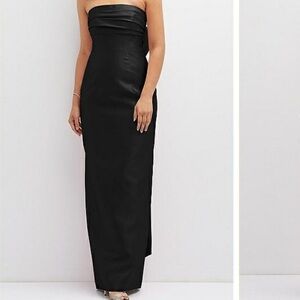 Dessy Collection Black Strapless Dress